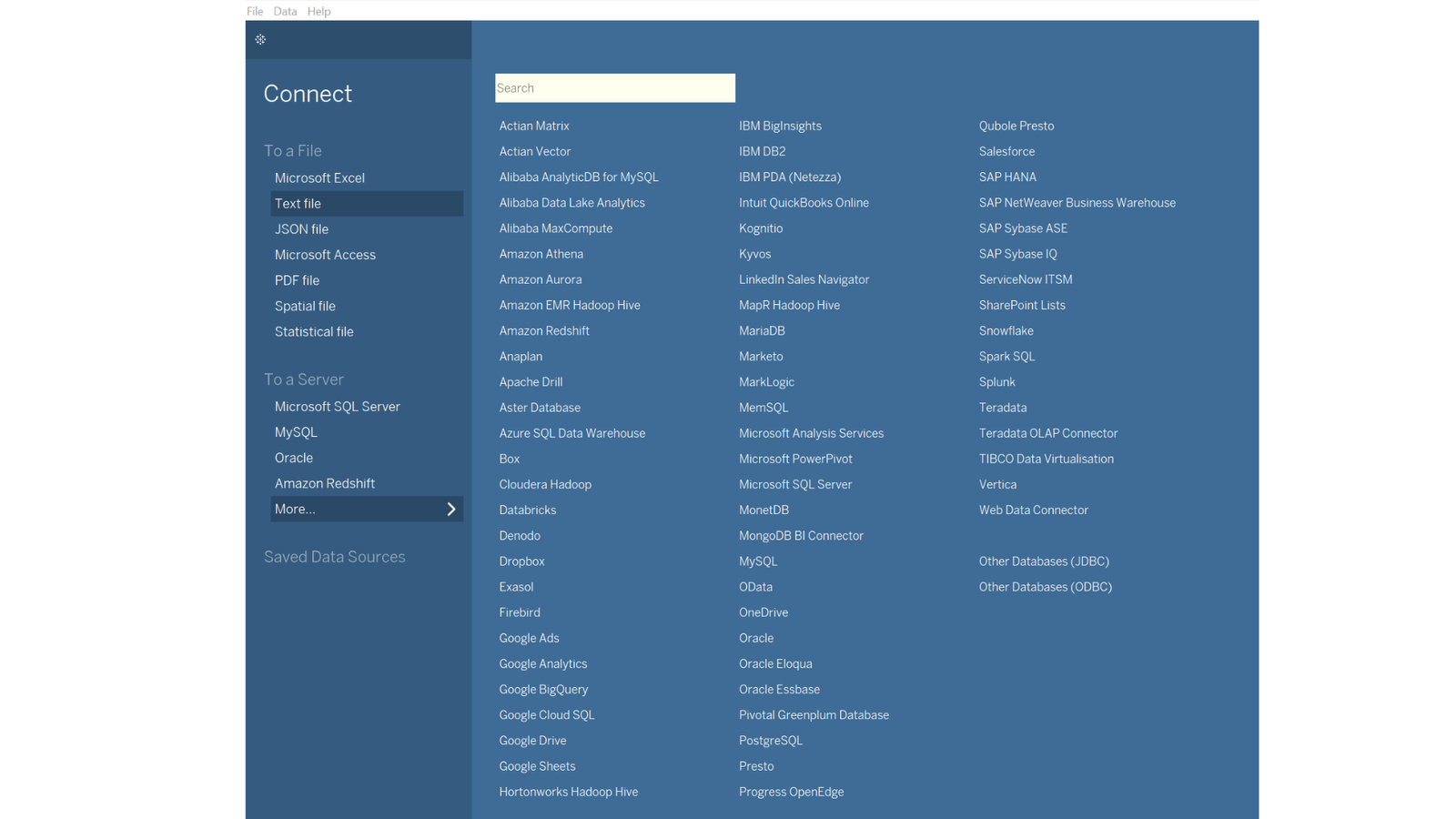 data integrated Tableau