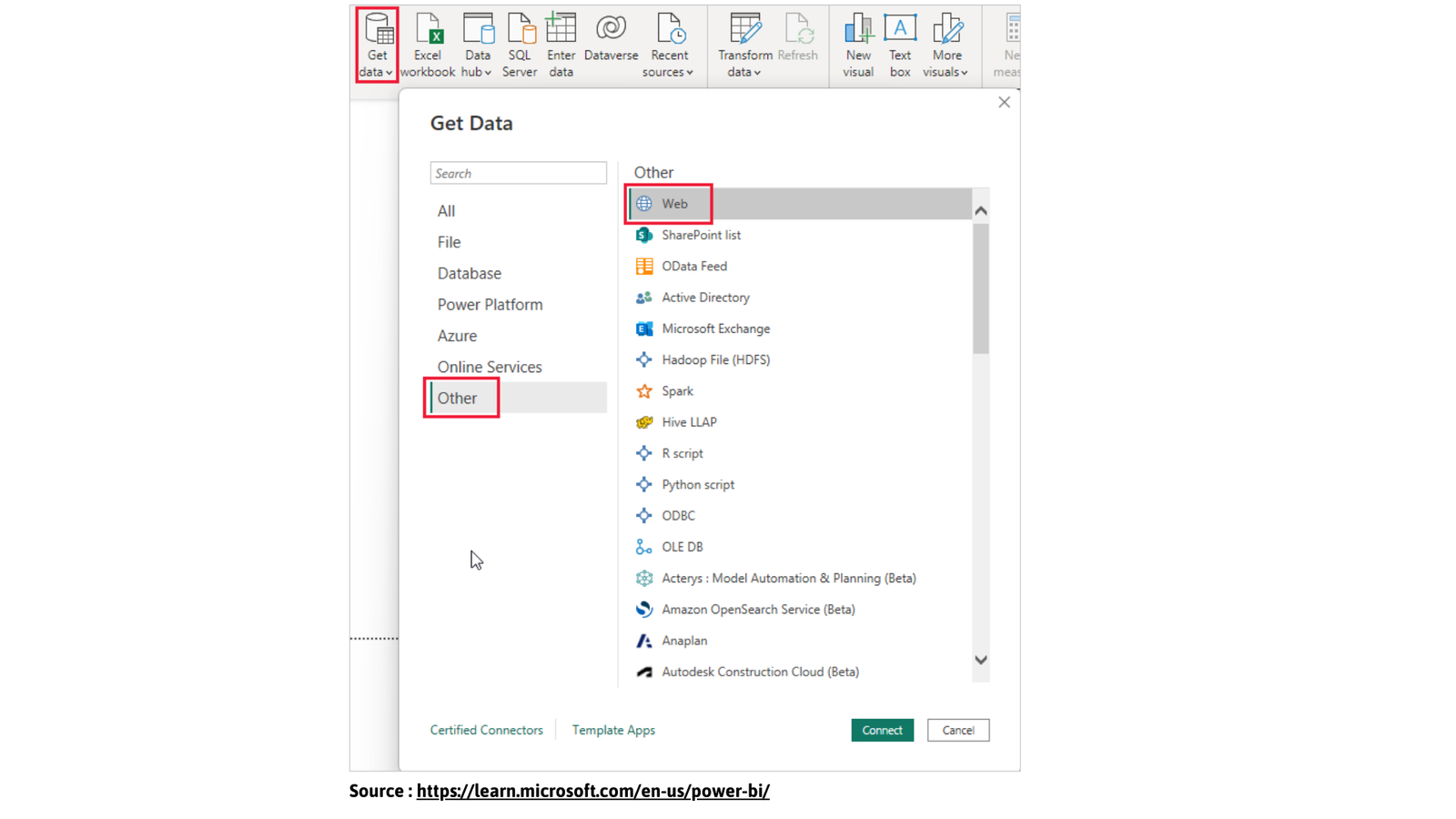 data connectivity Power BI